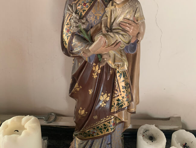 Défi photos de Saint Joseph 3eme semaine  : Saint Joseph sacristie d'Hasparren 
