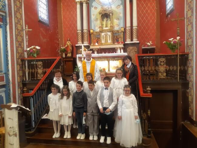 Premieres communion : Saint Martin d'Arberoue