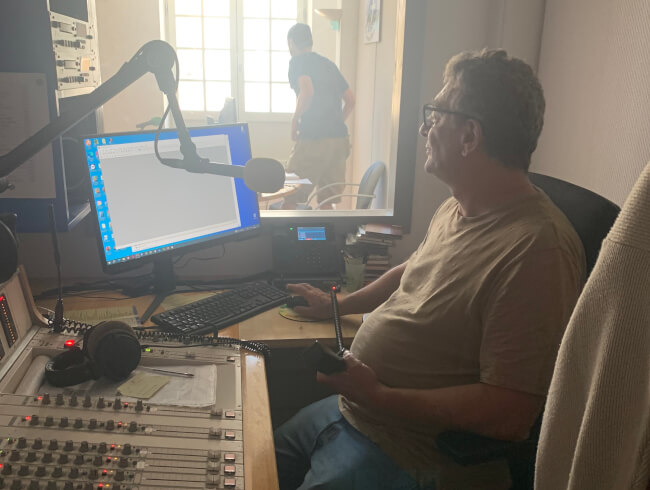 Visite des locaux de Radio Lapurdi  : 
